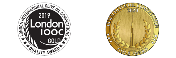 GOLD London International Olive Competition 2019 & GOLD Dubai International Olive Oil Competition 2020 GOLD London International Olive Competition 2019 & GOLD Dubai International Olive Oil Competition 2020